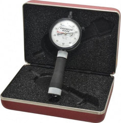 Starrett - 0 to 1/2", 90 to 127° Included Angle, Internal Chamfer Gage - White Hardened Tool Steel (Plunger), 3 Blade Plunger - Apex Tool & Supply