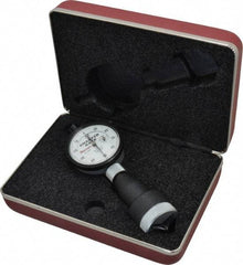 Starrett - 0 to 1", 90 to 127° Included Angle, Internal Chamfer Gage - White Hardened Tool Steel (Plunger), 3 Blade Plunger - Apex Tool & Supply