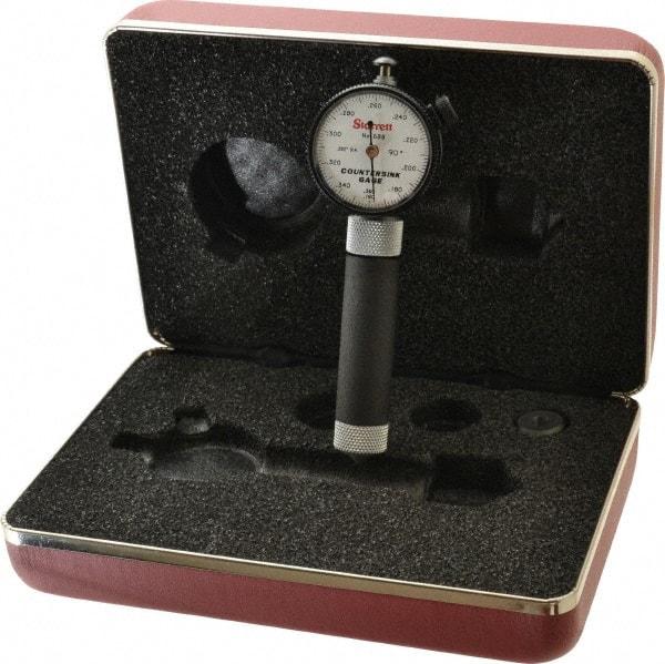Starrett - 0.16 to 0.36" 90° Countersink Gage - White Dial Face - Apex Tool & Supply