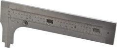Starrett - 0 to 3-3/4" Stainless Steel Vernier Caliper - 1/64 & 1/32" Graduation, 1-3/8" Jaw Depth, 0.005" Accuracy, Includes Inside Diameter, Outside Diameter - Apex Tool & Supply