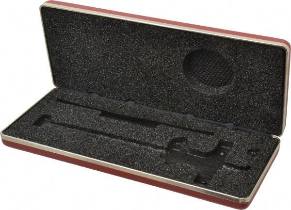 Starrett - 6 Inch Long, Steel Vinyl, Depth Gage Case - Use with Starrett Dial Depth Gage Model Number 450-6 - Apex Tool & Supply