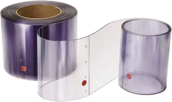 TMI, LLC - Clear Smooth Rip-A-Strip Roll Dock Curtain Strips - 16" Wide x 12' Long x 0.16" Thick, Vinyl - Apex Tool & Supply