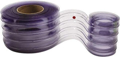 TMI, LLC - Clear Ribbed Rip-A-Strip Roll Dock Curtain Strips - 12" Wide x 12' Long x 0.31" Thick, Vinyl - Apex Tool & Supply