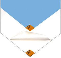 PRO-SAFE - 5' Long x 3' Wide x 1/8" Thick, Dry Environment, Smooth Pattern Clean Room Matting - Tacky Sheets, Blue, 30 Layers per Mat - Apex Tool & Supply