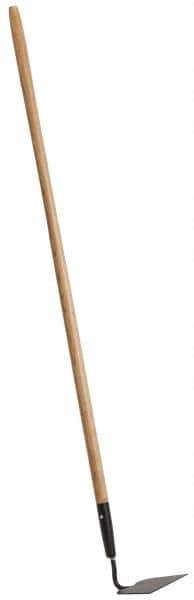 PRO-SOURCE - 6-1/4" Wide Square Steel Hoe - 48" Long Wood Straight Handle - Apex Tool & Supply