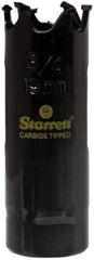 Starrett - 5-1/2" Diam, 1-5/8" Cutting Depth, Hole Saw - Carbide-Tipped Saw, Toothed Edge - Apex Tool & Supply