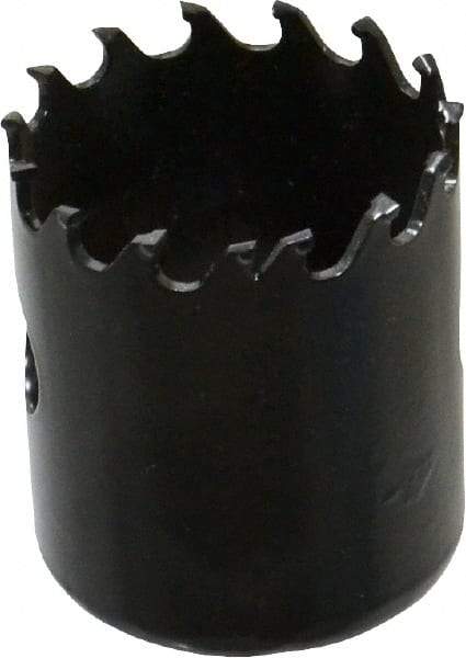 Starrett - 1-5/8" Diam, 1-5/8" Cutting Depth, Hole Saw - Carbide-Tipped Saw, Toothed Edge - Apex Tool & Supply