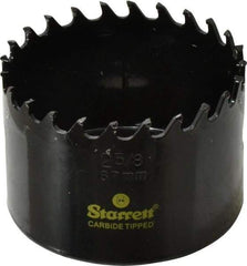 Starrett - 2-5/8" Diam, 1-5/8" Cutting Depth, Hole Saw - Carbide-Tipped Saw, Toothed Edge - Apex Tool & Supply