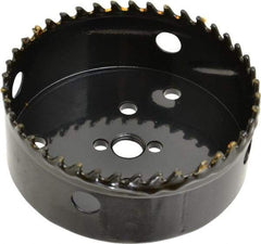 Starrett - 4-1/2" Diam, 1-5/8" Cutting Depth, Hole Saw - Carbide-Tipped Saw, Toothed Edge - Apex Tool & Supply