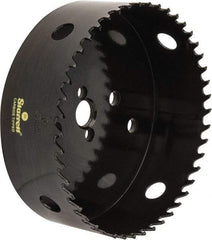Starrett - 5" Diam, 1-5/8" Cutting Depth, Hole Saw - Carbide-Tipped Saw, Toothed Edge - Apex Tool & Supply