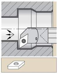 Kennametal - 0.85" Min Bore Diam, 10" OAL, 5/8" Shank Diam, E-SDUP Indexable Boring Bar - DP.. 2151 Insert, Screw Holding Method - Apex Tool & Supply