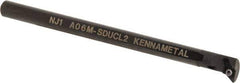 Kennametal - 15.24mm Min Bore Diam, 152.4mm OAL, 3/8" Shank Diam, A-SDUC Indexable Boring Bar - DC.. Insert, Screw Holding Method - Apex Tool & Supply