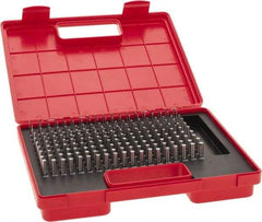 Value Collection - 190 Piece, 0.061-0.25 Inch Diameter Plug and Pin Gage Set - Minus 0.0002 Inch Tolerance, Class ZZ - Apex Tool & Supply