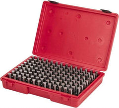 Value Collection - 125 Piece, 0.501-0.625 Inch Diameter Plug and Pin Gage Set - Minus 0.0002 Inch Tolerance, Class ZZ - Apex Tool & Supply