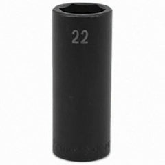 SK - Impact Socket - 1/2"DR 22MM DEEP IMPACT SOCKET - Apex Tool & Supply