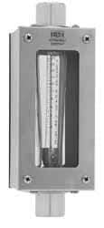 King - 1" FNPT Port Polysulfone Tube, Stainless Steel Case & End Flowmeter - 200 Max psi, 2.5 to 25 GPM, Stainless Steel - Apex Tool & Supply
