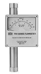 King - 1" Flange Port Stainless Steel Flowmeter - 1500 Max psi, 25 GPM, 316 Stainless Steel - Apex Tool & Supply