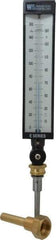 WGTC - 160°F, Industrial Thermometer with Standard Thermowell - 3-1/2 Inch Stem Length, 1-1/4 to 18 Inch Thread - Apex Tool & Supply