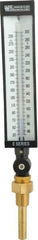 WGTC - 30 to 300°F, Industrial Thermometer with Standard Thermowell - 3-1/2 Inch Stem Length, 1-1/4 to 18 Inch Thread - Apex Tool & Supply
