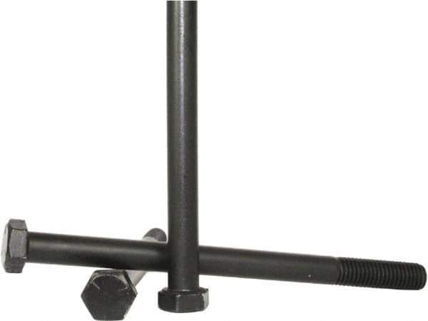 Value Collection - M10x1.50mm Metric Coarse, 90mm Length Under Head Hex Head Cap Screw - Partially Threaded, Grade 10.9 Alloy Steel, Zinc-Plated Finish, 16mm Hex - Apex Tool & Supply