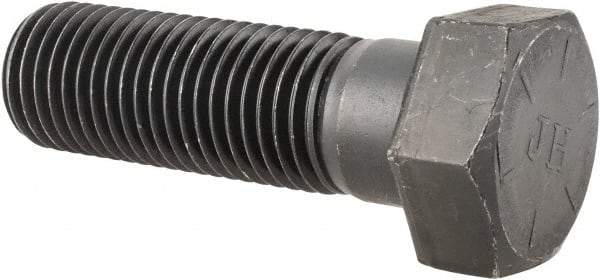 Value Collection - 1-1/4 - 7 UNC, 4" Length Under Head Hex Head Cap Screw - Partially Threaded, Grade 8 Alloy Steel, Uncoated, 1-11/16" Hex - Apex Tool & Supply
