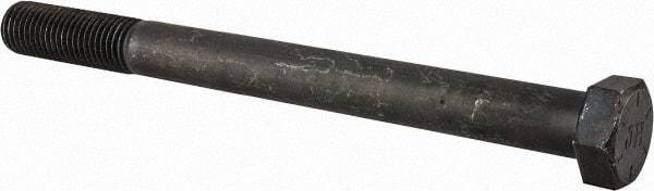 Value Collection - 7/8-9 UNC, 10" Length Under Head Hex Head Cap Screw - Partially Threaded, Grade 8 Alloy Steel, Uncoated, 1-5/16" Hex - Apex Tool & Supply