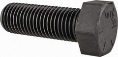 Value Collection - 1-3/8 - 6 UNC, 4" Length Under Head Hex Head Cap Screw - Fully Threaded, Grade 8 Alloy Steel, Uncoated, 2-1/16" Hex - Apex Tool & Supply
