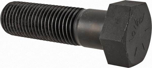 Value Collection - 2 - 4-1/2 UNC, 7" Length Under Head Hex Head Cap Screw - Partially Threaded, Grade 8 Alloy Steel, Uncoated, 3" Hex - Apex Tool & Supply