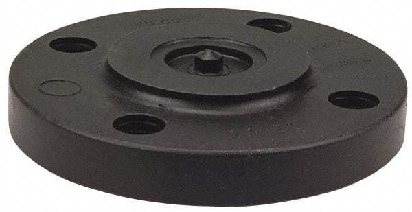 NIBCO - 6" Pipe, 11" OD, Polypropylene Blind Pipe Flange - Schedule 80, Black - Apex Tool & Supply