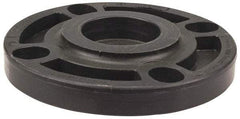NIBCO - 6" Pipe, 11" OD, Polypropylene Blind Pipe Flange - Schedule 80, Black - Apex Tool & Supply