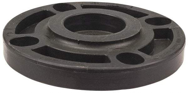 NIBCO - 3" Pipe, 7-1/2" OD, Polypropylene Blind Pipe Flange - Schedule 80, Black - Apex Tool & Supply