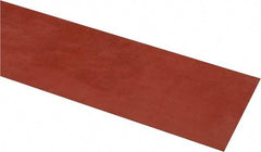 Made in USA - 4" Wide, 0.031" Thick, Silicone Rubber Foam Sheet - 30 Durometer, Orange-Red, -60 to 500°F, 650 psi Tensile Strength, Cut-to-Length - Apex Tool & Supply