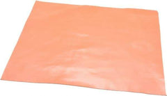 Made in USA - 12" Long, 12" Wide, 0.031" Thick, Silicone Rubber Foam Sheet - 30 Durometer, Orange-Red, -60 to 500°F, 650 psi Tensile Strength, Stock Length - Apex Tool & Supply