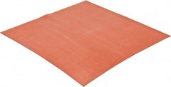 Made in USA - 12" Long, 12" Wide, 1/16" Thick, Silicone Rubber Foam Sheet - 30 Durometer, Orange-Red, -60 to 500°F, 650 psi Tensile Strength, Stock Length - Apex Tool & Supply