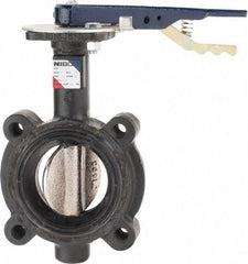 NIBCO - 3" Pipe, Lug Butterfly Valve - Lever Handle, Ductile Iron Body, Buna-N Seat, 250 WOG, Ductile Iron Disc, Stainless Steel Stem - Apex Tool & Supply