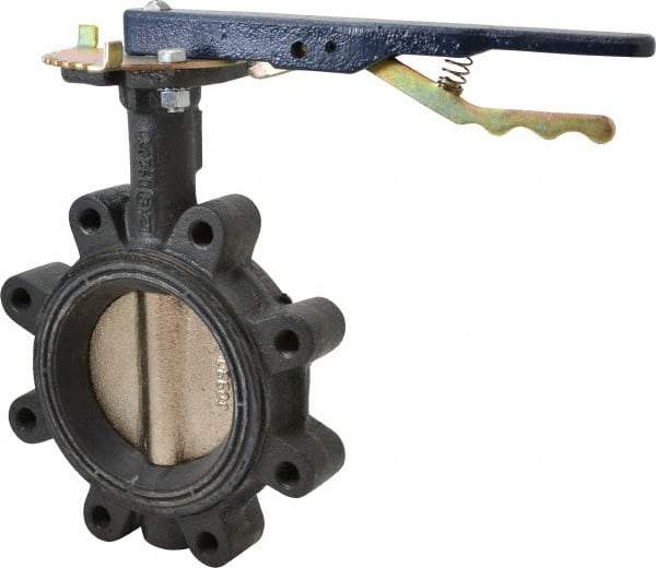 NIBCO - 4" Pipe, Lug Butterfly Valve - Lever Handle, Ductile Iron Body, Buna-N Seat, 250 WOG, Ductile Iron Disc, Stainless Steel Stem - Apex Tool & Supply