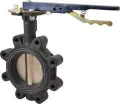 NIBCO - 4" Pipe, Lug Butterfly Valve - Lever Handle, Ductile Iron Body, Buna-N Seat, 250 WOG, Ductile Iron Disc, Stainless Steel Stem - Apex Tool & Supply