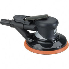 Dynabrade - 12,000 OPM, 18 CFM Air Consumption, Palm Air Orbital Sander - Round Pad, 1/4 NPT Inlet - Apex Tool & Supply