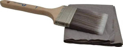 Premier Paint Roller - 3" Flat Synthetic Sash Brush - 3-1/4" Bristle Length, 9" Wood Handle - Apex Tool & Supply