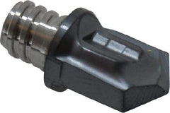 Iscar - MM HCD Grade IC908 Carbide Chamfer Milling Tip Insert - TiAlN Finish, 2 Flutes, 0.394" Cutting Diam, 3/8" Depth of Cut, 1/2" Extension - Apex Tool & Supply