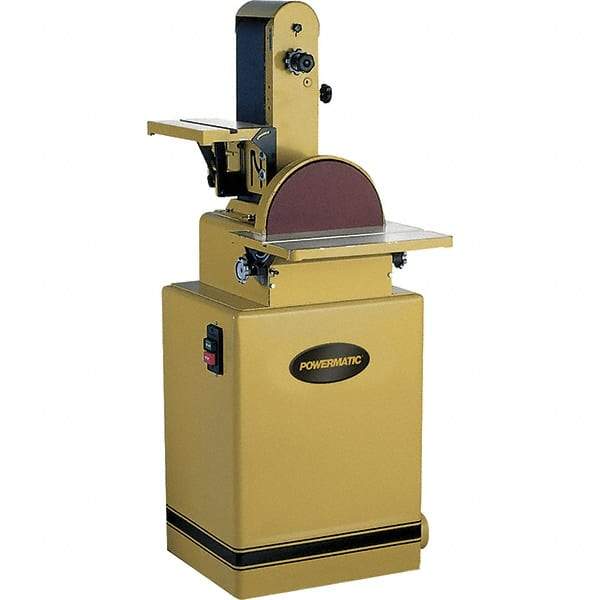 Jet - 48 Inch Long x 6 Inch Wide Belt, 9 Inch Diameter, Combination Sanding Machine - 1-1/2 HP, Three Phase - Apex Tool & Supply