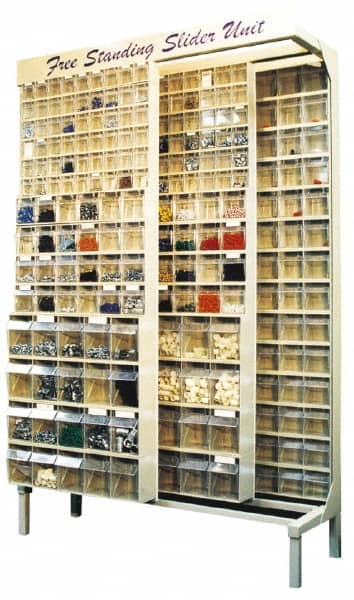 Quantum Storage - 3,000 Lb Capacity, 16" Deep x 48" Wide x 67" High, Steel Floor Rack - Apex Tool & Supply