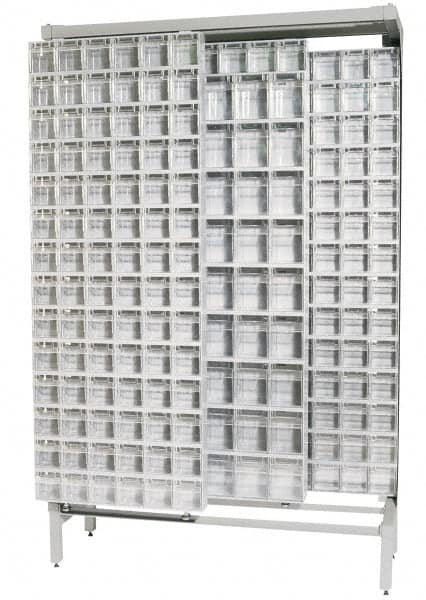 Quantum Storage - 3,000 Lb Capacity, 16" Deep x 48" Wide x 67" High, Steel Floor Rack - Apex Tool & Supply