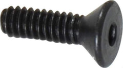Value Collection - #2-56 UNC Hex Socket Drive, 82° Flat Screw - Alloy Steel, Black Oxide Finish, Fully Threaded, 5/16" OAL - Apex Tool & Supply