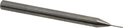 Magafor - #82 Solid Carbide 4 Flute Chucking Reamer - Spiral Flute, 0.118" Straight Shank, 3/64" Flute Length, 1-17/32" OAL - Apex Tool & Supply