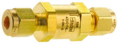 Parker - 3,000 Max psi, 1/8" Pipe, Brass Instrumentation Filter - Micro Rating 1, Viton Seal - Apex Tool & Supply