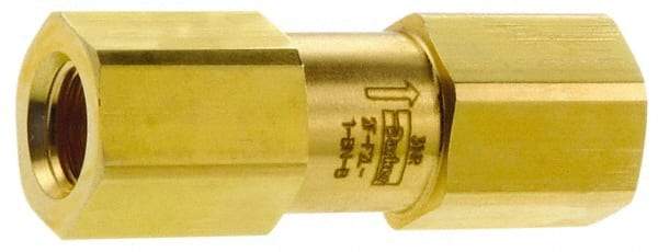 Parker - 3,000 Max psi, 3/8" Pipe, FNPT x FNPT End Connections, Brass Instrumentation Filter - Micro Rating 1, Viton Seal - Apex Tool & Supply