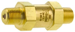 Parker - 3,000 Max psi, 1/2" Pipe, MNPT x MNPT End Connections, Brass Instrumentation Filter - Micro Rating 1, Viton Seal - Apex Tool & Supply