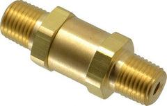 Parker - 3,000 Max psi, 1/4" Pipe, MNPT x MNPT End Connections, Brass Instrumentation Filter - Micro Rating 1, Viton Seal - Apex Tool & Supply
