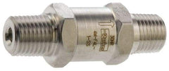Parker - 6,000 Max psi, 1/4" Pipe, MNPT x MNPT End Connections, Stainless Steel Instrumentation Filter - Micro Rating 1, 316 Grade, Viton Seal - Apex Tool & Supply